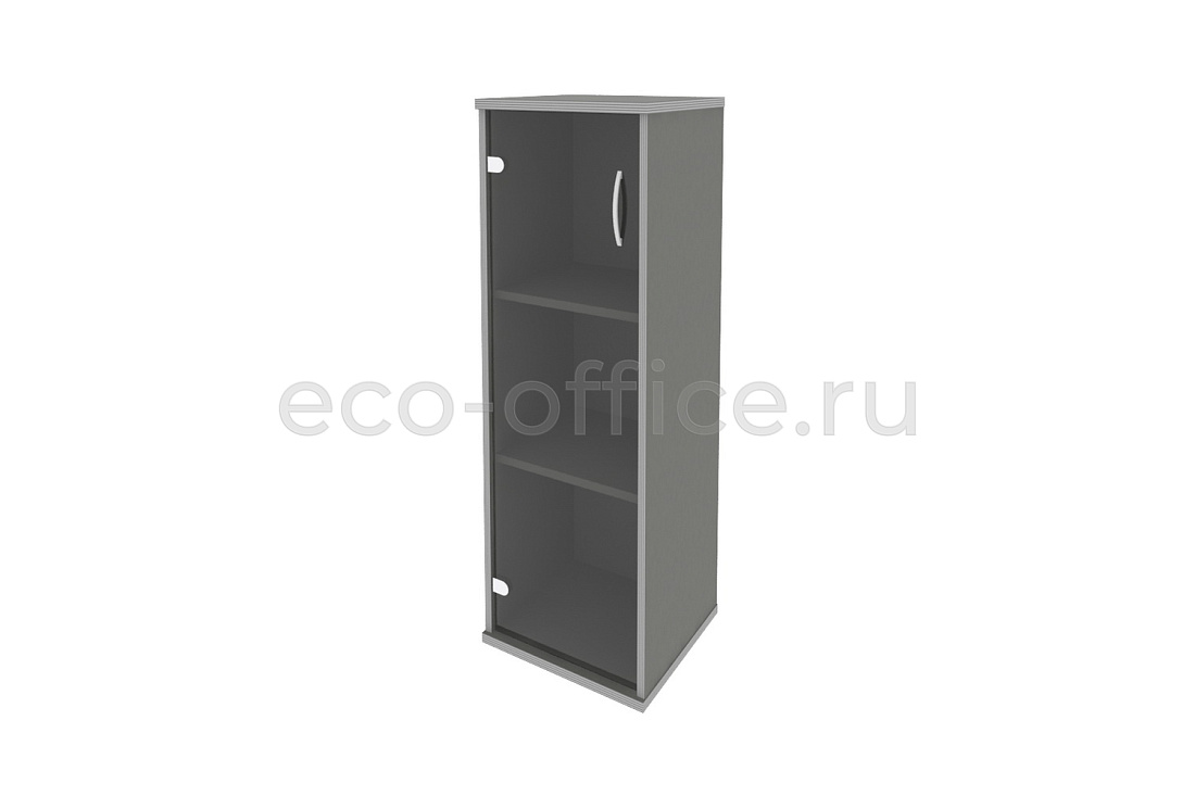 Шкаф средний узкий левый RIVA А.СУ-2.4 (L) Металлик  купить в Москве