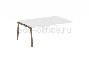 Проходной наборный элемент переговорного стола METAL SYSTEM STYLE БА.ППРГ-5 Белый / Мокко металл фото