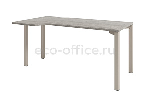 Бенч-система эргономичная, начальная секция SOLUTION D-521 L Бетон Чефалу / Кашемир фото