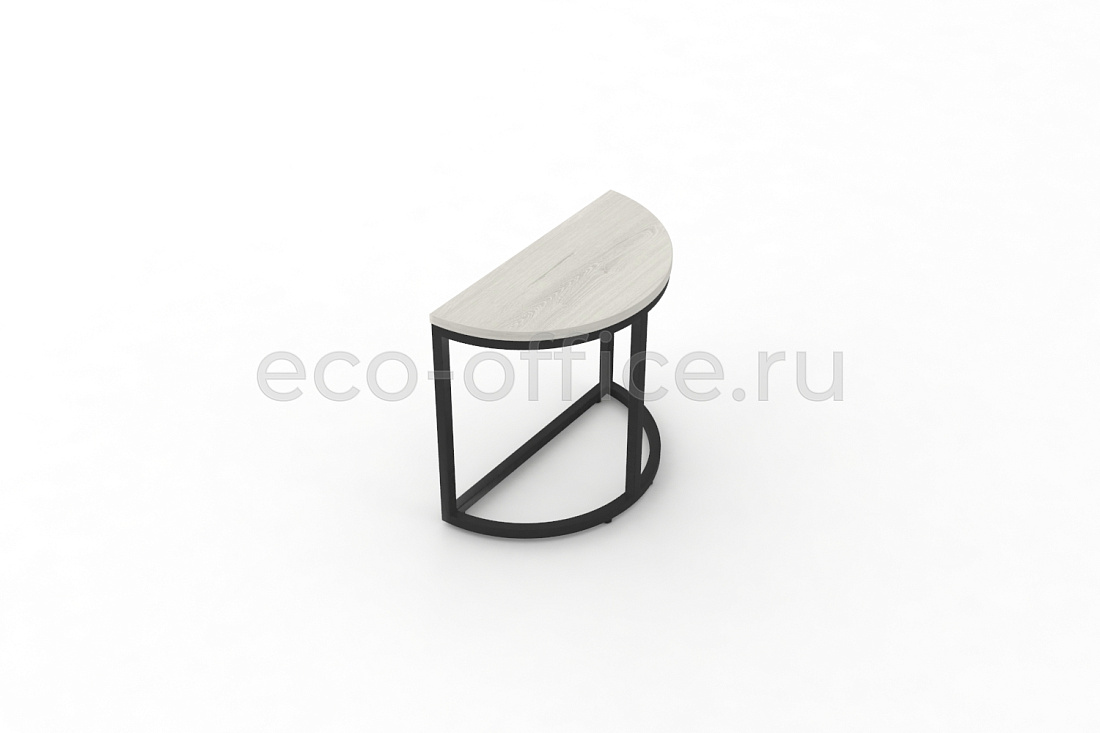 Стол журнальный SLICE-450 Дуб Наварра / Чёрный металл  стоимость