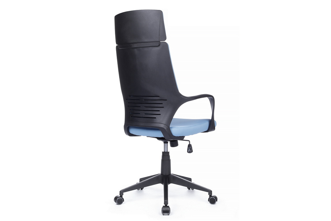 Кресло офисное RV Chair IQ RV 8989 Чёрный пластик / Синяя ткань  стоимость
