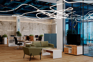 Мебель для персонала TESS Дуб Крафт Золотой фото