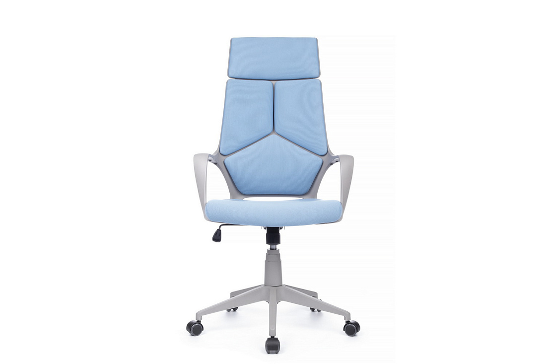 Кресло офисное RV Chair IQ RV 8989 Серый пластик / Синяя ткань  стоимость