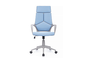 Кресло RV Chair IQ RV 8989 Серый пластик / Синяя ткань фото