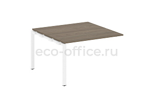 Проходной наборный элемент переговорного стола METAL SYSTEM STYLE БП.ППРГ-2 Вяз Благородный / Белый металл фото