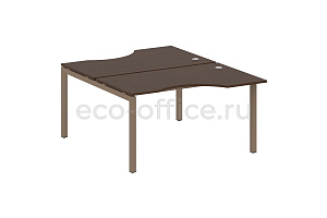 Рабочая станция криволинейная METAL SYSTEM QUATTRO 5x5 50БП.РАС-СА-2.2 Венге Цаво / Мокко металл фото