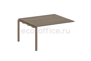 Проходной наборный элемент переговорного стола METAL SYSTEM STYLE БП.ППРГ-3 Вяз Благородный / Мокко металл фото