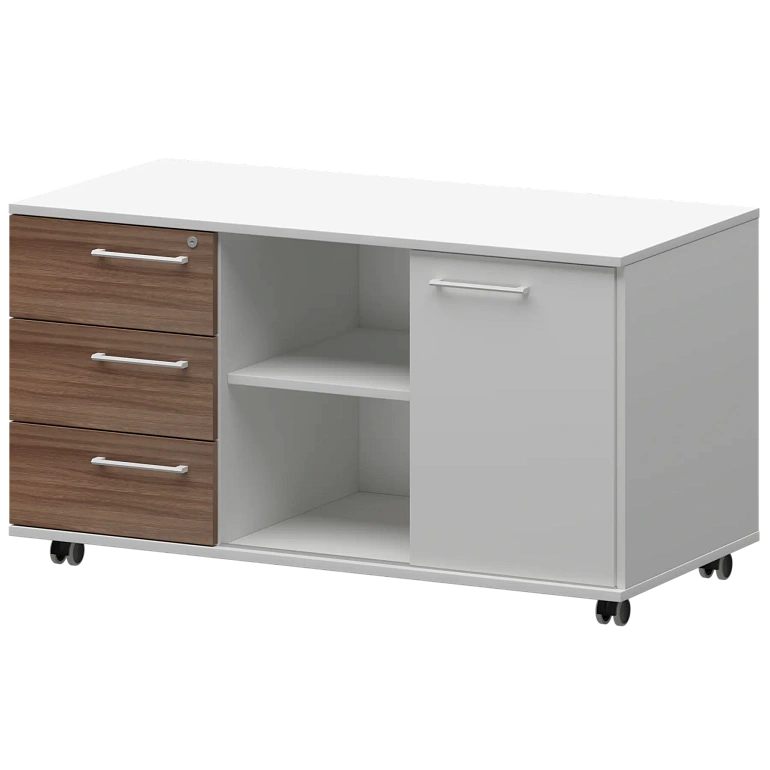 креденция левая protech kzt-62l темный шимо/белый фото