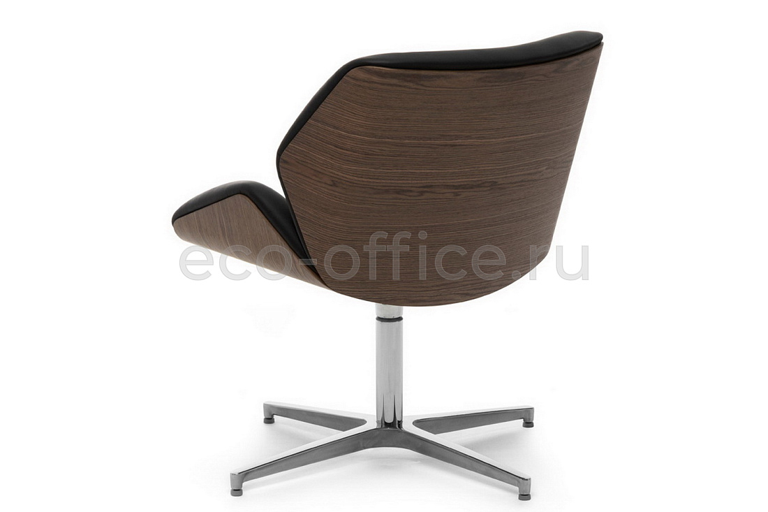 Кресло Profoffice CHARM WOOD LOUNGE Чёрная кожа  стоимость