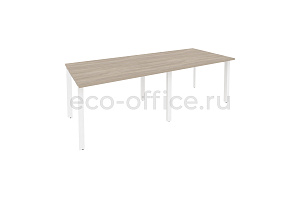 Стол переговорный (2 столешницы) ONIX O.MP-PRG-2.2 Дуб Аттик / Белый металл фото
