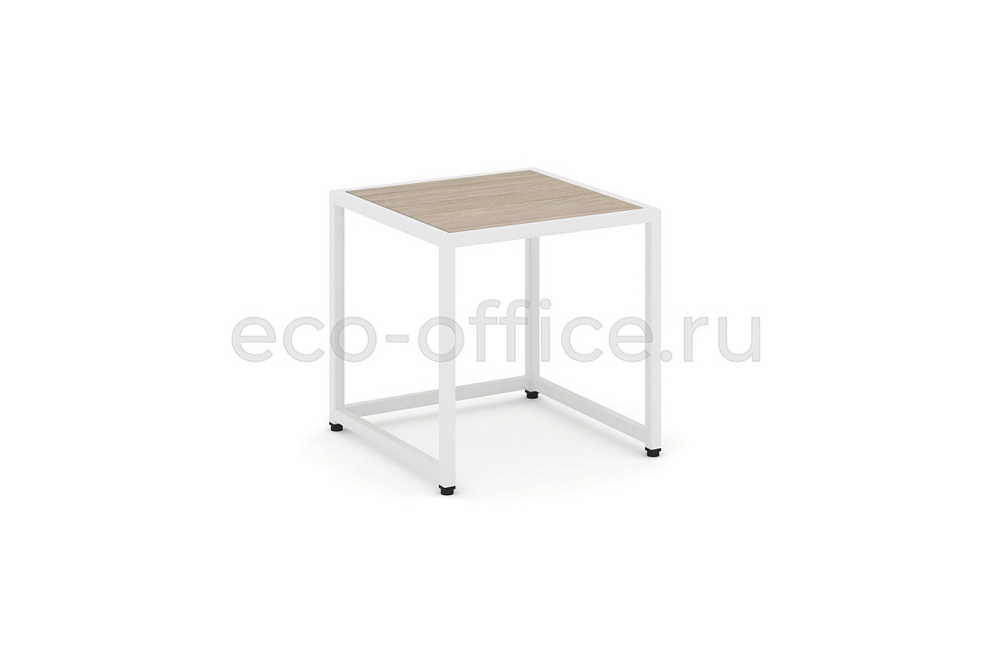 Стол журнальный LOFT VR.L-SJK-40 Дуб Аттик / Белый металл купить в Москве