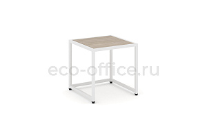 Стол журнальный LOFT VR.L-SJK-40 Дуб Аттик / Белый металл фото