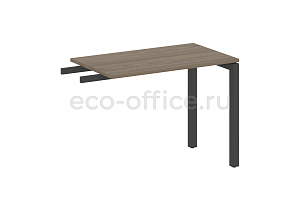 Приставной элемент на П-образном м/к METAL SYSTEM QUATTRO 5x5 50БП.ПР-3 Вяз Благородный / Антрацит металл фото