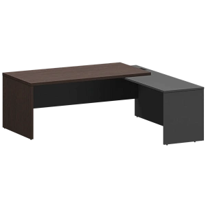 Стол руководителя правый Protech KZP-20R Дуб венге/Графит фото