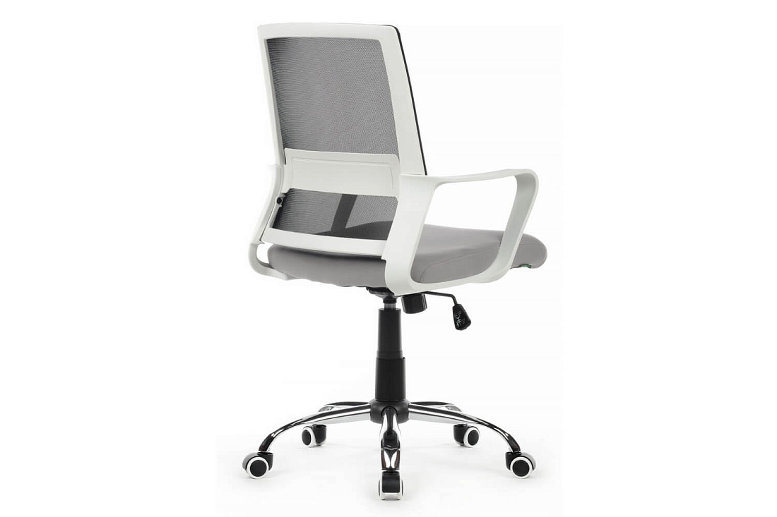кресло rv chair mint 1029mw чёрная сетка / серая ткань фото