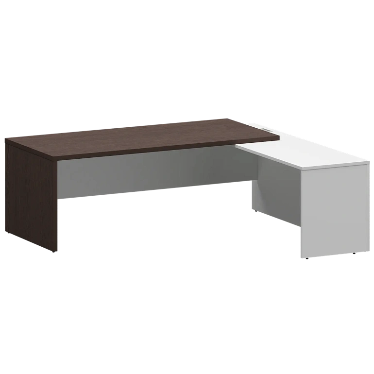 стол руководителя правый protech kzp-22r дуб венге/белый фото