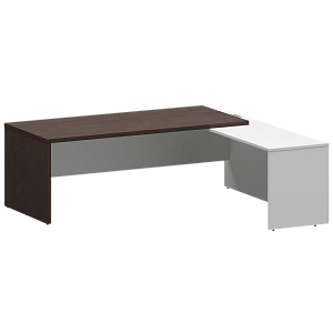 Стол руководителя правый Protech KZP-22R Дуб венге/Белый фото