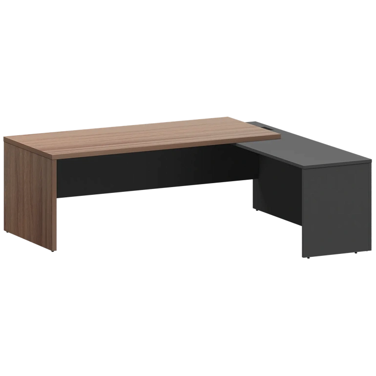 стол руководителя правый protech kzp-22r темный шимо/графит фото