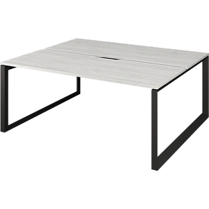 Бенч двойной на 2 рабочих места на металлокаркасе Protech НТМП.О.Б2-180 Сосна винтер/Антрацит фото