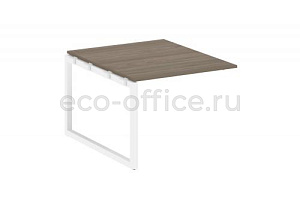 Проходной наборный элемент переговорного стола METAL SYSTEM QUATTRO 5x5 50БО.ППРГ-1 Вяз Благородный / Белый металл фото