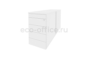 Тумба двойная приставная / опорная (TIP-ON) ONIX O.TPO-2.7 TIP Белый Бриллиант фото
