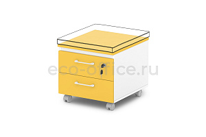 Тумба подкатная низкая SENTIDA COLOR S-96 Манго фото