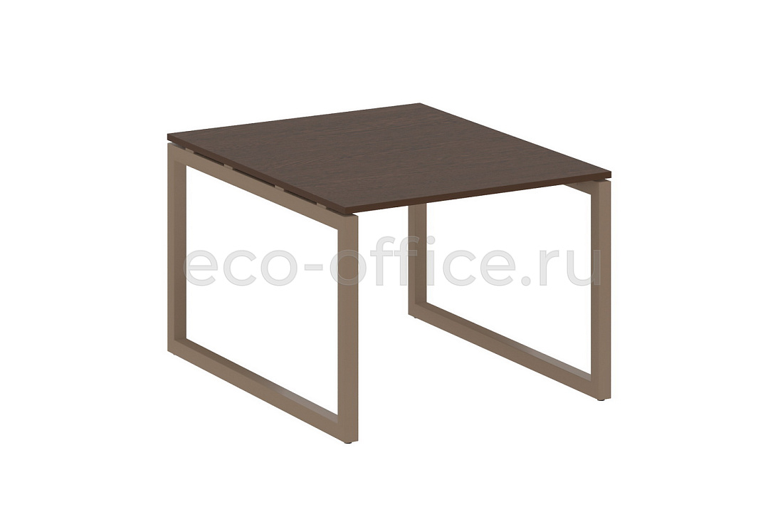 Стол переговорный (1 столешница) METAL SYSTEM QUATTRO 5x5 50БО.ПРГ-1.1 Венге Цаво / Мокко металл  стоимость