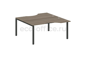 Рабочая станция криволинейная METAL SYSTEM STYLE БП.РАС-СА-2.1 Вяз Благородный / Антрацит металл фото