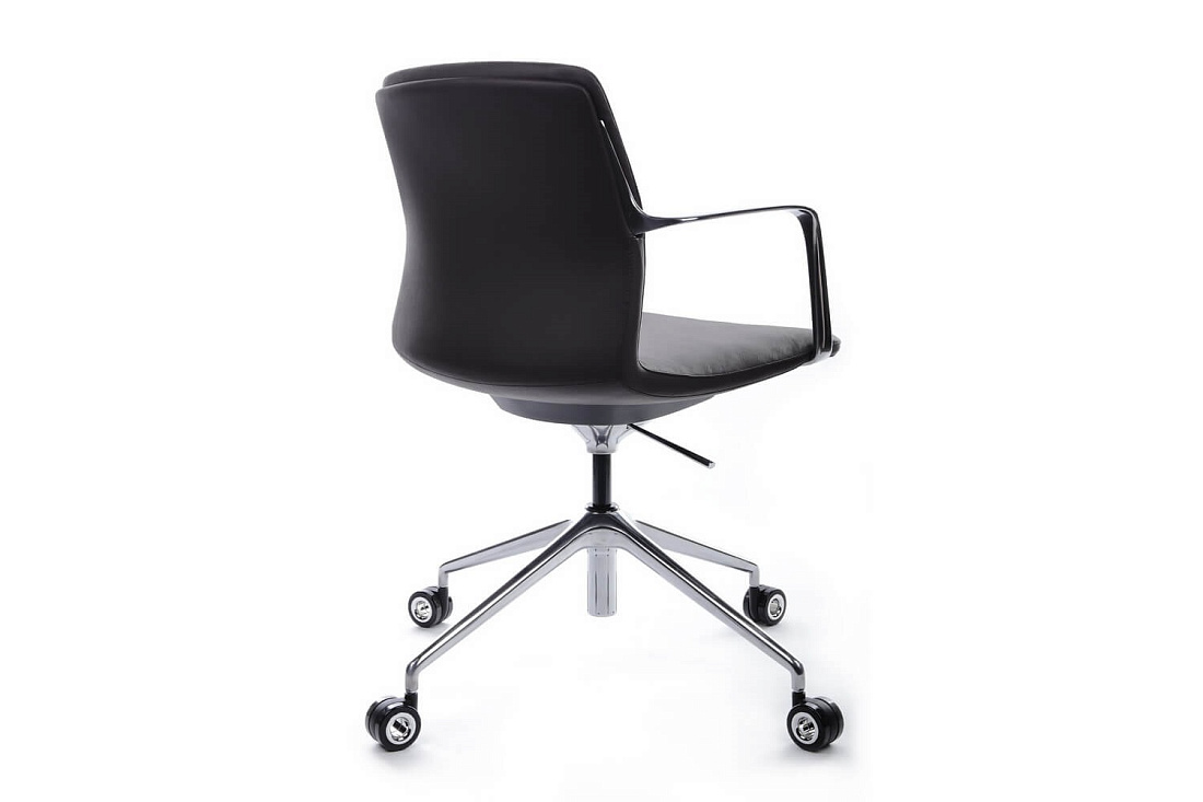 Конференц-кресло RV Design PLAZA-M FK004-B12 Тёмно-коричневая кожа  стоимость