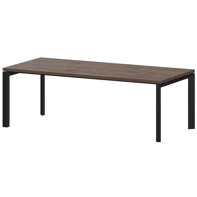 стол руководителя на металлокаркасе protech ктм-20.38 дуб апрель/черный фото