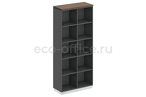 Стеллаж высокий CITY СИ 302 Дуб Гладстоун темный / Дуб Гладстоун темный / Антрацит фото