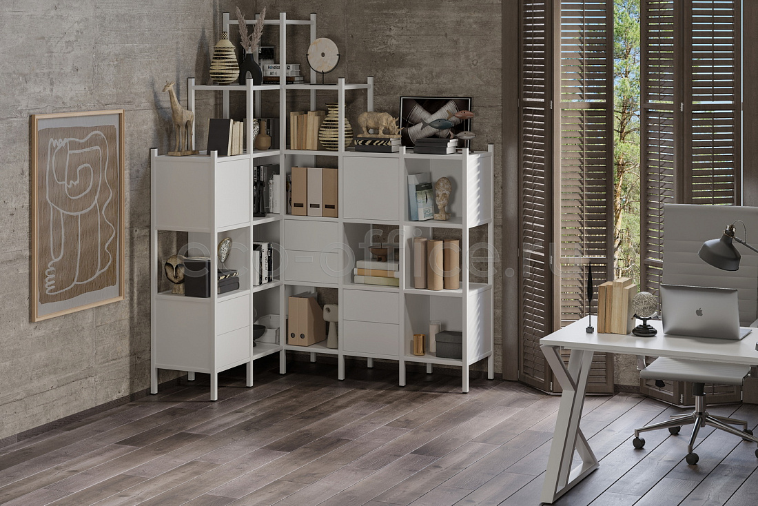 Мебель для персонала LOFT Белый Бриллиант / Белый металл  стоимость