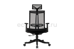 Кресло эргономичное ECO-CHAIR S6 Optima Чёрный пластик / Чёрная сетка фото