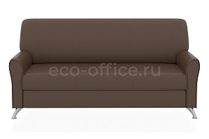 Трехместный диван ЕВРОПА экокожа Euroline 924 Терракотовый фото