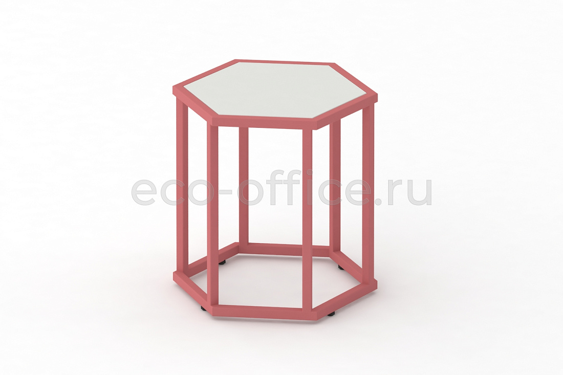 Стол журнальный HEX-450 ColorPastel Сатин / Розовый антик (RAL 3014)  стоимость
