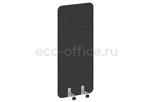 Перегородка на металлических опорах, на роликах R-LINE SOFT AP.R-80-180 Рогожка Romeo 01 / Серый металл фото