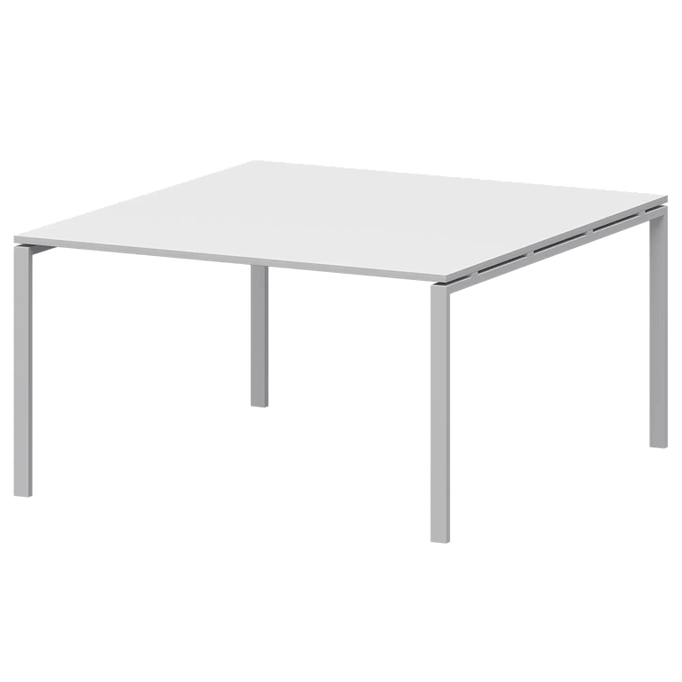 стол переговорный на металлокаркасе protech амп-002.123 белый/белый фото