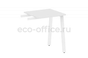 Приставной элемент на А-образном м/к METAL SYSTEM STYLE БА.ПР-1 Белый / Белый металл фото