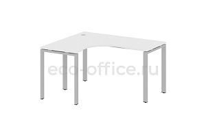 Стол криволинейный левый METAL SYSTEM STYLE БП.СА-3 (L) Белый / Серый металл фото