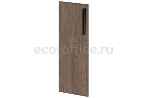 Дверь средняя левая GRACE L-024 Дуб Линдберг тёмный / Tasso Nero фото