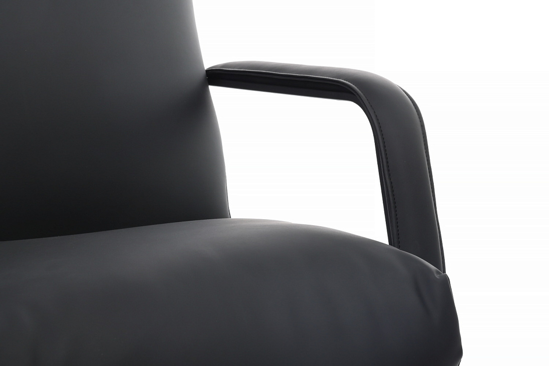 кресло руководителя rv chair otto cm-p001as чёрная экокожа фото