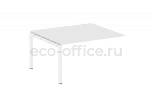 Проходной наборный элемент переговорного стола METAL SYSTEM QUATTRO 5x5 50БП.ППРГ-3 Белый / Белый металл фото