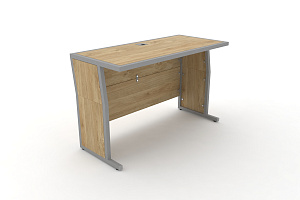 Стол для преподавателя DESK DK-1200U Тиквуд Светлый / Серый металл фото