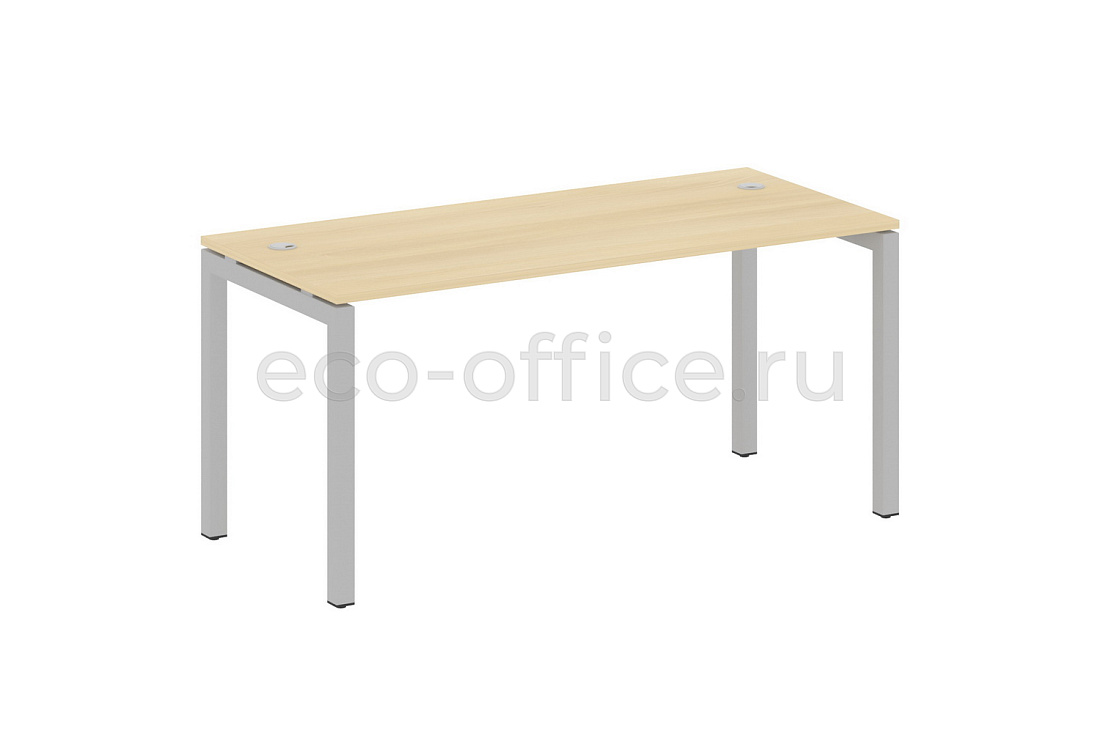 Стол письменный METAL SYSTEM QUATTRO 5x5 50БП.СП-4 Акация Лорка / Серый металл купить в Москве