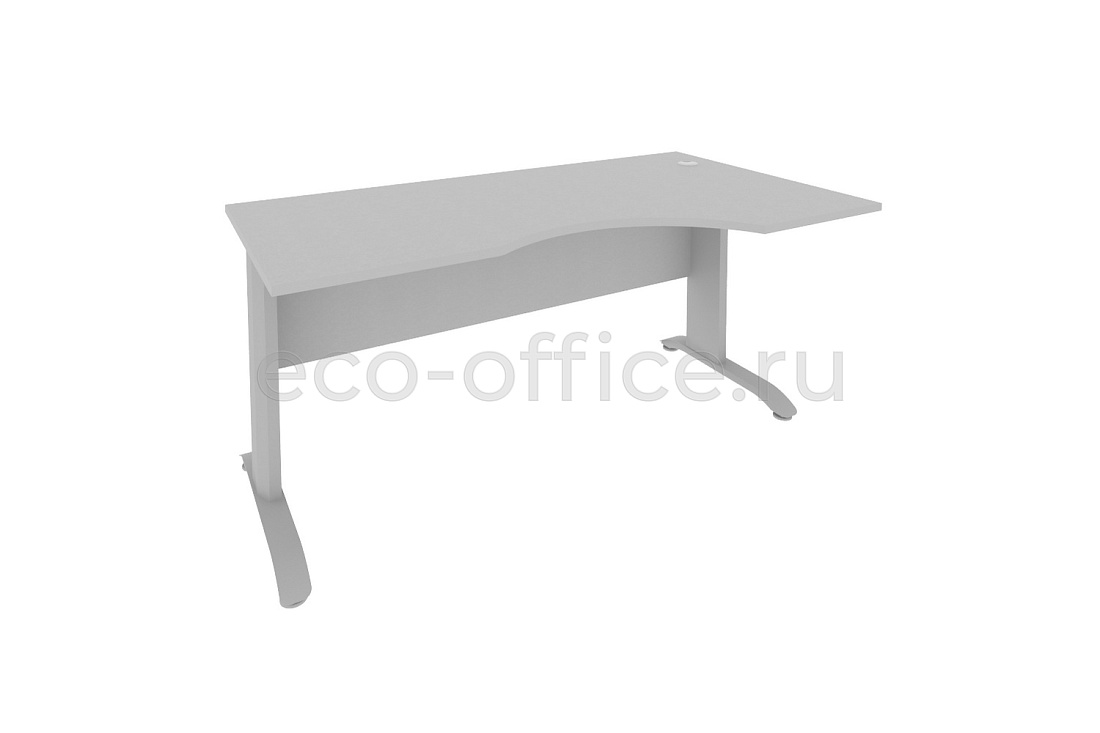 Стол криволинейный правый RIVA Metal ПЛ.СА-1 (R) Серый купить в Москве
