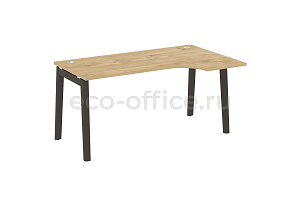 Стол эргономичный правый ONIX WOOD OW.SA-1 (R) Тиквуд Светлый / Дуб Тёмный фото