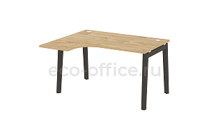 Стол эргономичный левый ONIX WOOD OW.SA-3 (L) Тиквуд Светлый / Дуб Тёмный фото