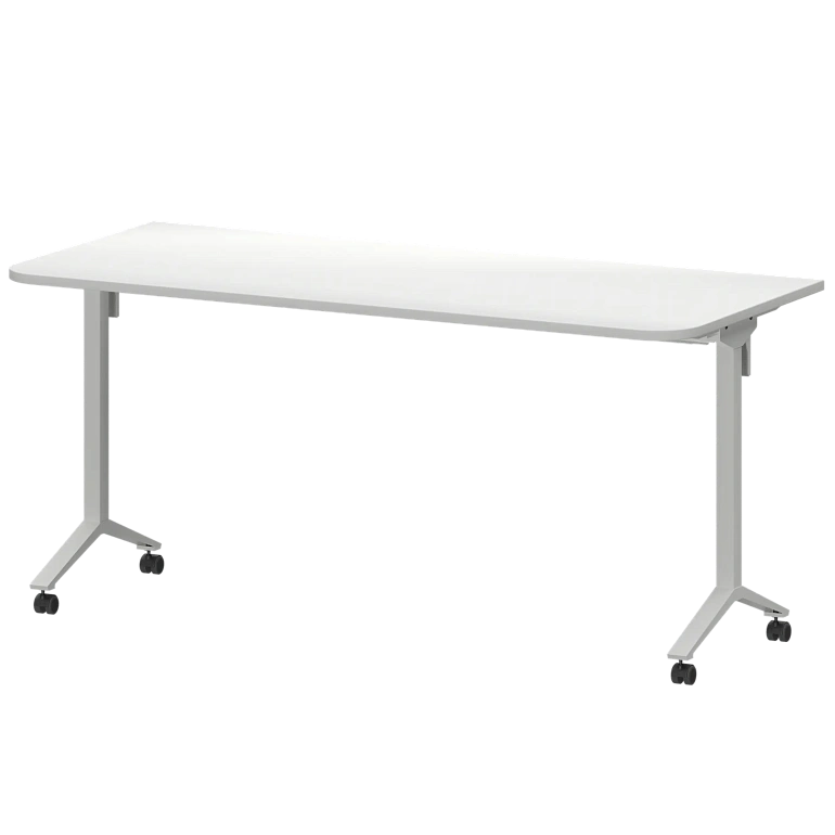 стол мобильный складной радиусный protech мб22-160.70р белый/белый фото