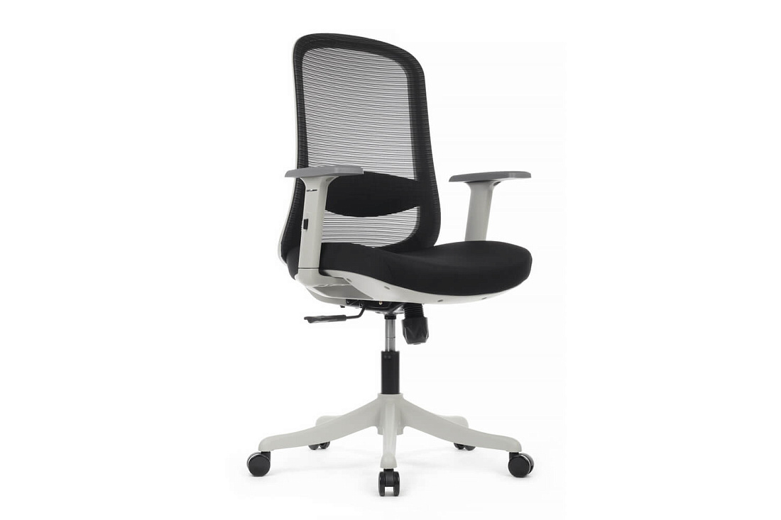 кресло rv chair scott bh2358s чёрная сетка / чёрная ткань фото