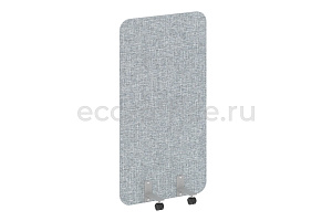Перегородка на металлических опорах, на роликах R-LINE SOFT AP.R-80-150 Рогожка Romeo 01 / Серый металл фото